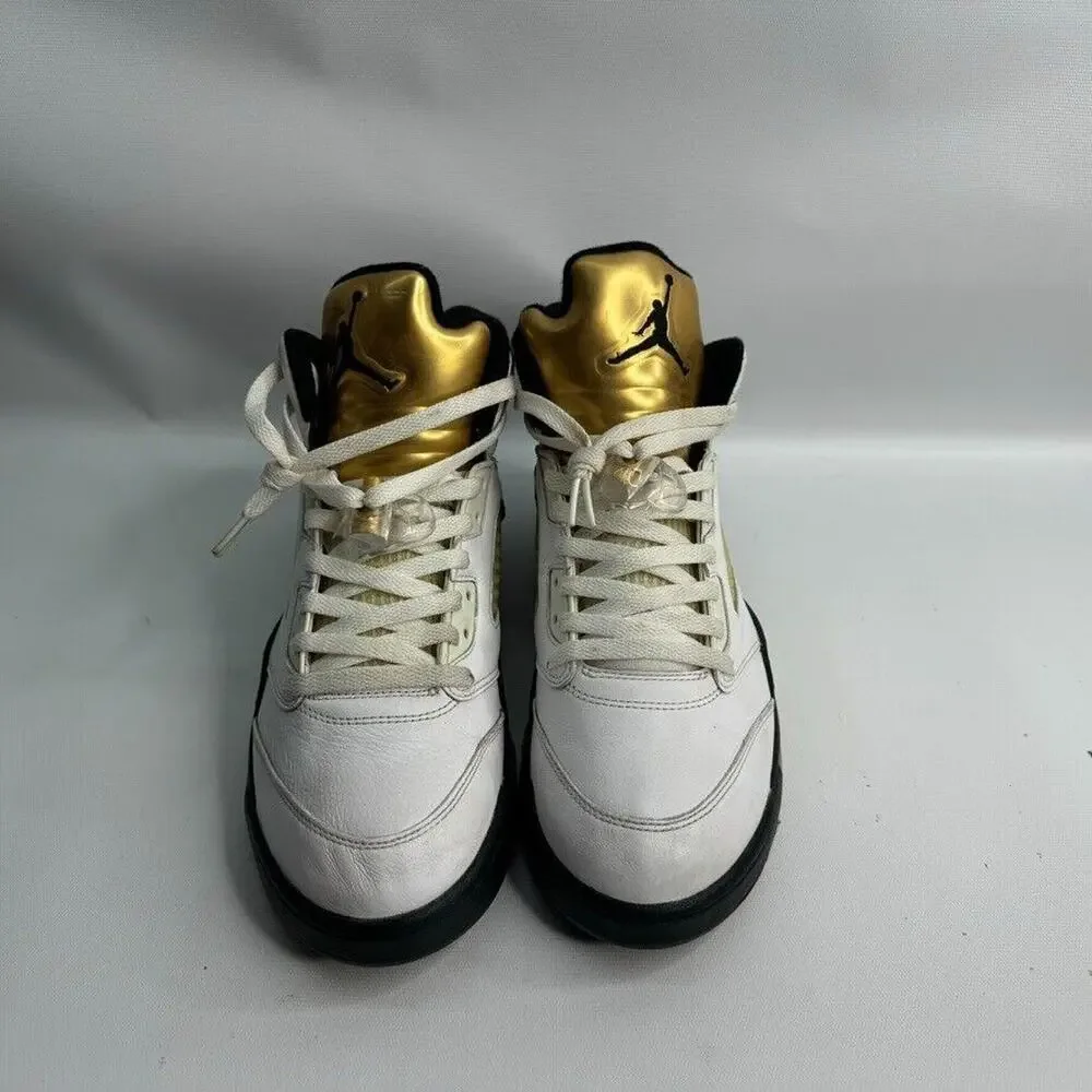 Men’s‎ Air Jordan 5 Retro Olympic 2016 White Gold Sz 10 136027-133